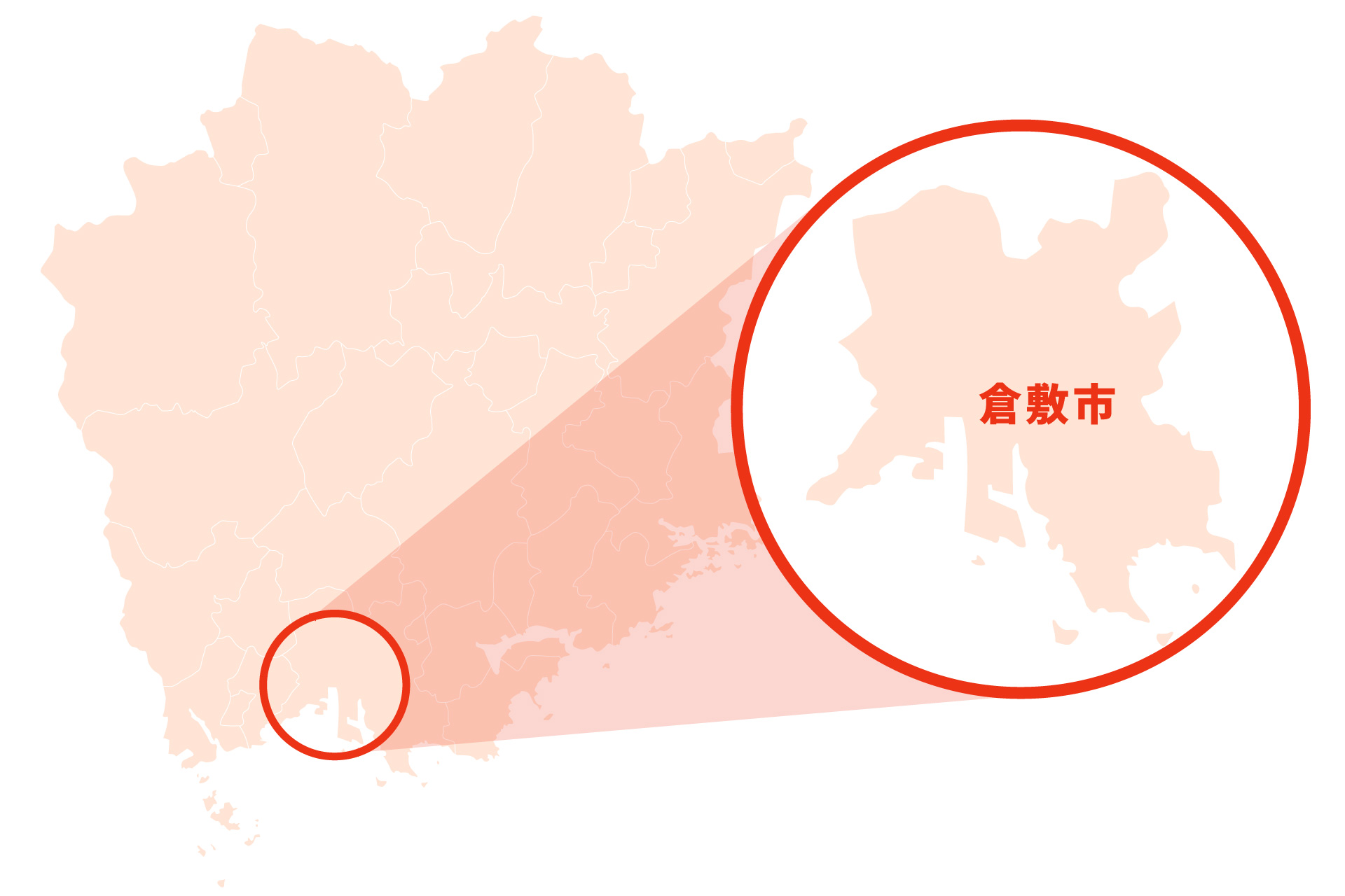 対応エリアの地図