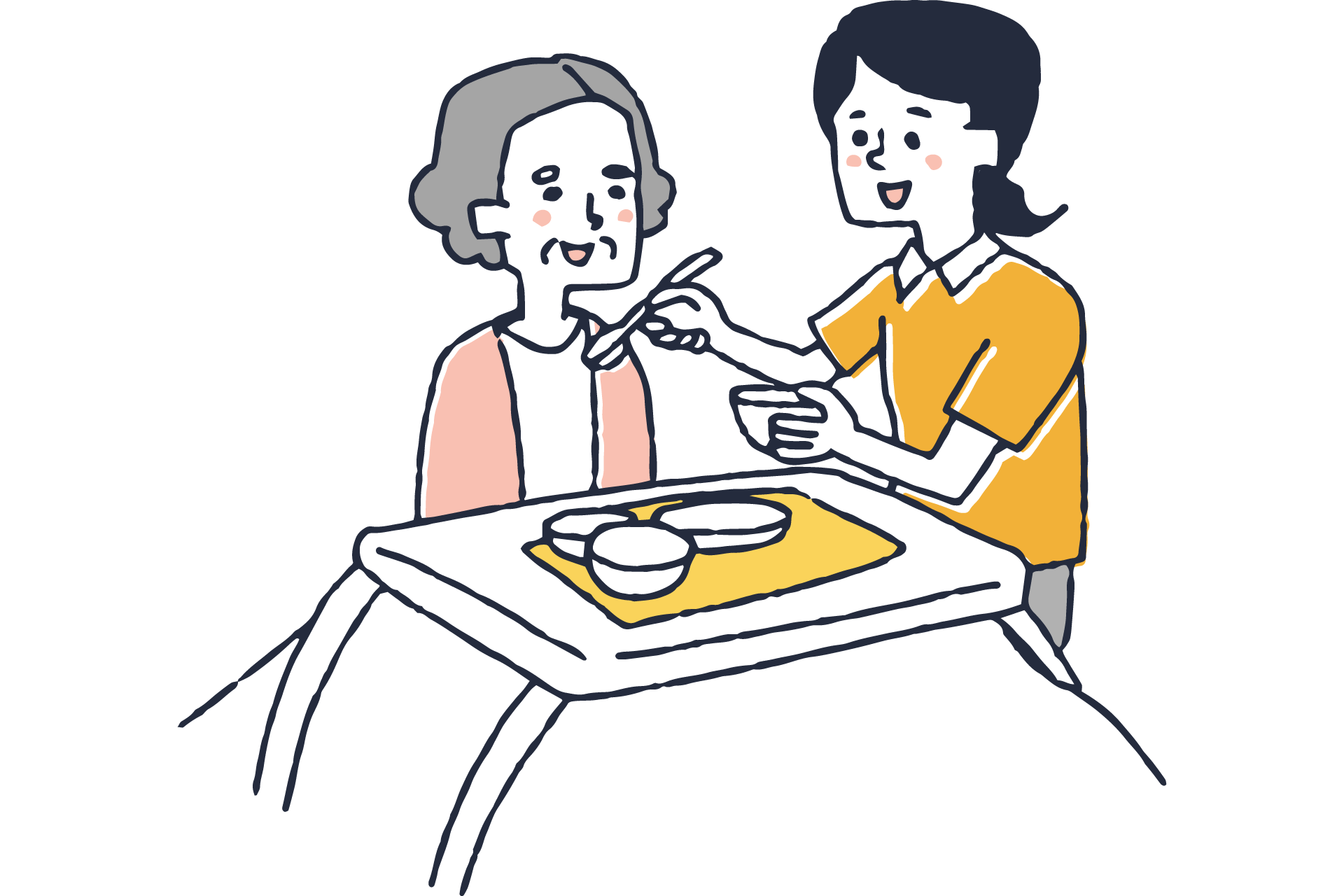 身体介護のイメージイラスト