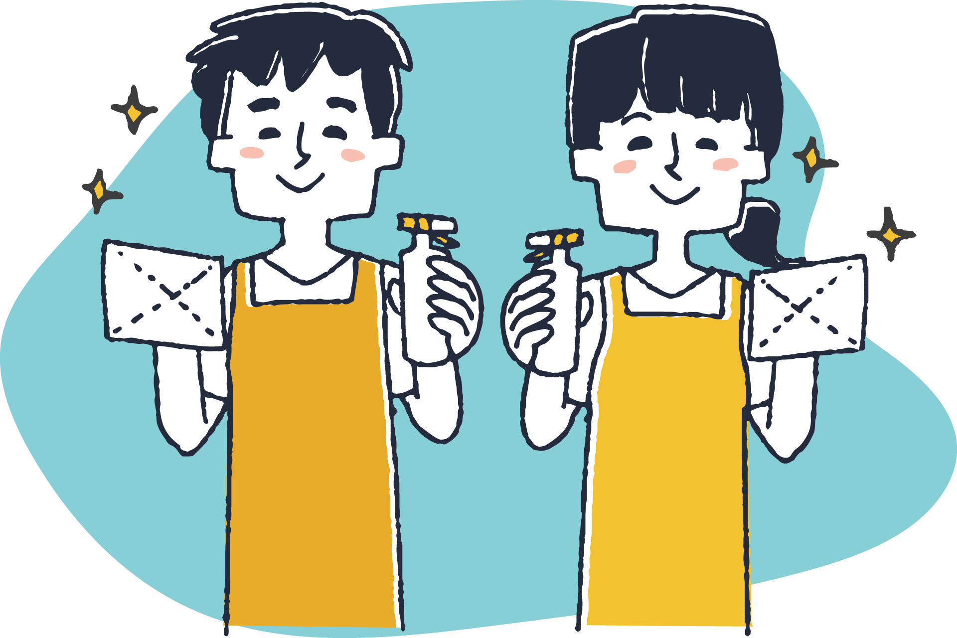 感染対策のイメージイラスト